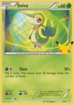 Pokemon Snivy McDonald's 2021 non holo