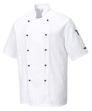 Bluza kucharska na krótki rękaw KENT biała r. 3XL