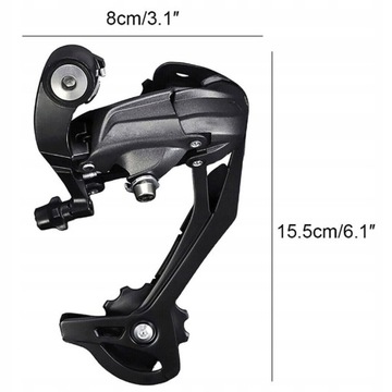 9-СКОРОСТНОЙ ЗАДНИЙ ВЕЛОСИПЕДНЫЙ ПЕРЕКЛЮЧАТЕЛЬ SHIMANO ALTUS RD-M370 ЧЕРНЫЙ