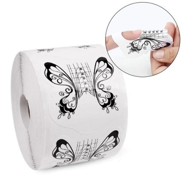 FORMY DO PRZEDŁUŻANIA PAZNOKCI SZABLONY 500 SZT.