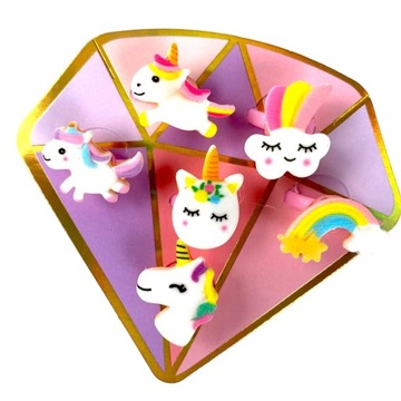 НАБОР КОЛЬЦО ДЛЯ ДЕВОЧКИ единороги в коробке