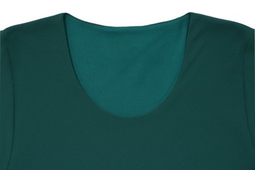 bluzka TUNIKA szyfonowa elegancka wizytowa 60 zieleń