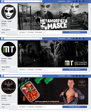 FACEBOOK FANPAGE графический дизайн аватар + фоновое фото