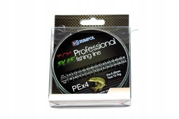 ZIELONA PLECIONKA RUMPOL PIKE SZCZUPAK 0,08mm 6,2kg 150m