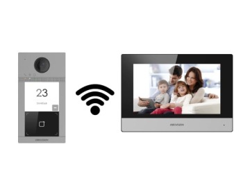 Wi-Fi-видеодомофон HIKVISION 7-дюймовый ЖК-дисплей, IP-интерком PoE