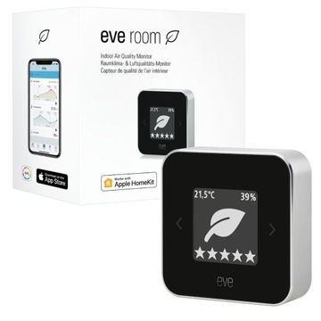 Eve Elgato Room monitor jakości powietrza, temperatury i wilgotności iOS