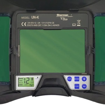 przyłbica SHERMAN-PROFI V8a z systemem nawiewu PAPR