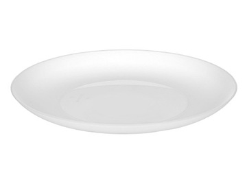 TALERZ PLASTIKOWY PŁYTKI OBIADOWY PŁASKI BIAŁY TR