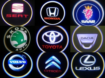 LED LOGO PROJEKTORY HD BEZPRZEWODOWE DO DRZWI NA BATERIE WSZYSTKIE MODELE