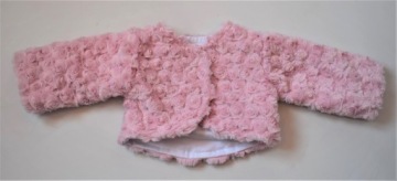 Жакет-болеро, мех, хлопок, 62/68, КРЕЩЕНИЕ