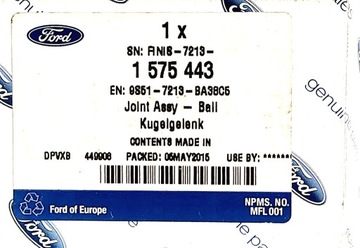 HLAVICE PÁKY ŘAZENÍ ZVEDÁK FORD KA 2008+ NOVÁ OE