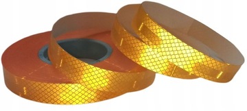 TAŚMA ODBLASKOWA NA WÓZEK ROWEREK ŻÓŁTA ODBLASK