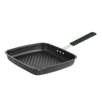 PATELNIA GRILLOWA 26CM STALOWA INDUKCJA SALTER