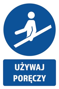 TABLICZKA UŻYWAJ PORĘCZY PCV 19X29 cm WZORY