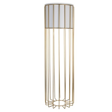 +Gratis. Kwietnik stojący metal biało złoty stojak loft druciany 70cm