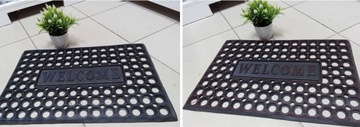 КОВРИК ВХОДНОЙ РЕЗИНОВЫЙ АЖУРНЫЙ ДЛЯ УХОДНОЙ ОБУВИ, ДОБРО ПОЖАЛОВАТЬ