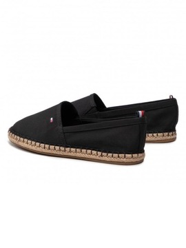 Damskie Espadryle Basic Flat Tommy Hilfiger Czarny 41 FW0FW06497 BDS