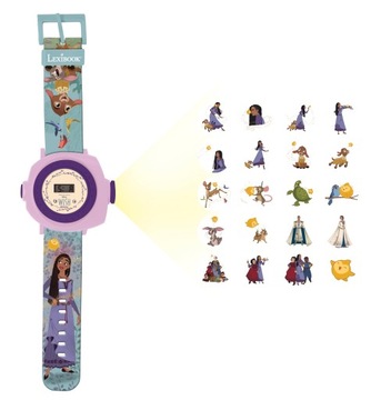Lexibook, регулируемые проекционные часы Disney с цифровым экраном-20 изображений Th