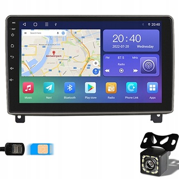 RADIO GPS PEUGEOT 407 2004-2011 ANDROID 6/128G SIM