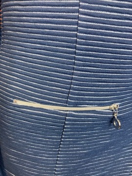 Żakiet marynarka ERFO granat srebrna nitka r. 48