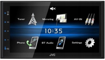 JVC KW-M25BT radio samochodowe 2-DIN BT USB AUX FLAC WMA MP3