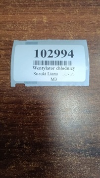SUZUKI LIANA 1.4 VENTILÁTOR CHLADIČŮ