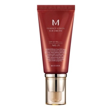 Missha BB Perfect Cover Light Beige nr 21 Krem BB Nawilża SPF42 PA +++ 50ml
