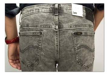 Lee Rider Grey Storm męskie spodnie jeansy Slim W40 L32