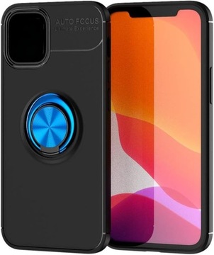 Plecki Soraka do Oppo Reno 4Z 5G czarny z niebieskim pierścieniem