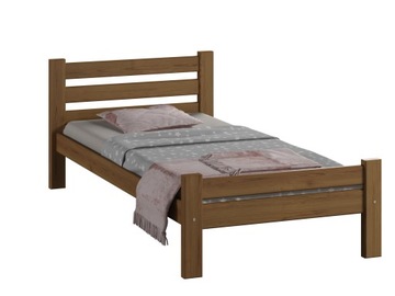 ŁÓŻKO drewniane DĄB sosna rama ROMAN 90X200