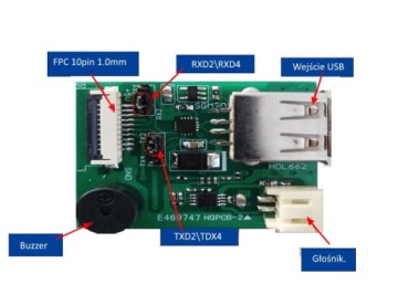 Адаптер HDL662K FPC для дисплеев DWIN