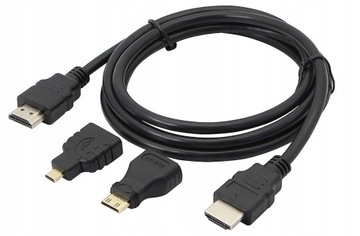 HDMI МИНИ-МИКРО КАБЕЛЬ 3 в 1 FULL HD 4K 1,5 м