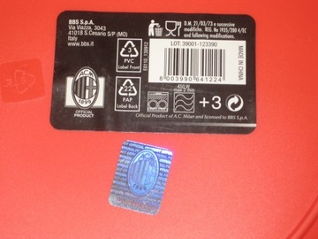 AC MILAN – ПЛАСТИКОВАЯ НАСТЕННАЯ ТАРЕЛКА – ИЗ ИТАЛИИ