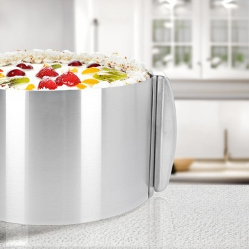 Бортик кондитерский, регулируемая лента, 16-30 см, высота 15 см.