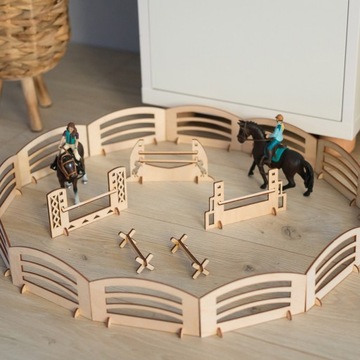 Деревянная конюшня с 8 лошадьми Breyer schleich Papo Breyer Bullyland