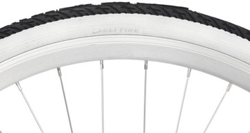 Citybike 28-дюймовый женский городской велосипед, Белый + BASKET