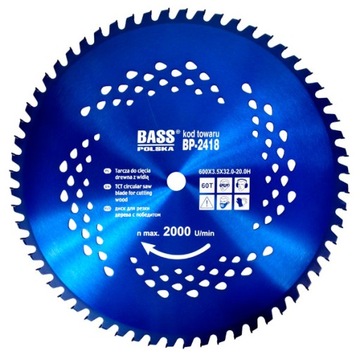 TARCZA WIDIOWA DO DREWNA WIDIA 600mm x 32,0mm 60T PIŁA TARCZOWA T32.0-20.0H