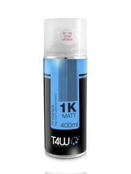 T4W Lakier akrylowy spray BEZBARWNY MAT / 400ml