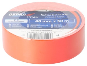ЛЕНТА ШТУКАТУРНАЯ DEDRA 48ммх50м Оранжевая фасадная покраска Strong