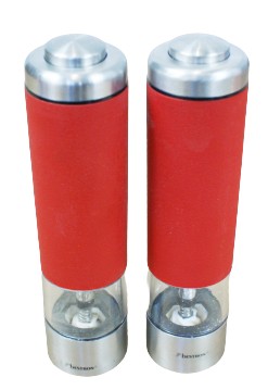 Bestron APS526R 2 młynki do przypraw stal czerwone