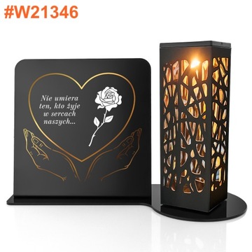 Солнечная светодиодная свеча с персонализацией на могилу Матери, Папы, Бабушки, Дедушки, МЕТАЛЛ.