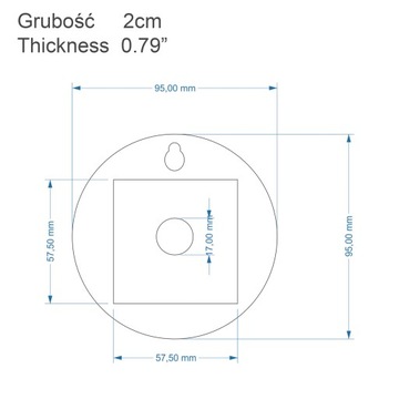 Коробка механизма - для настенных часов - вешалка для механизма