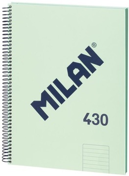 Zeszyt, notes na spirali Seria 1918 A4/ 80 kartek, linia, zielony, Milan