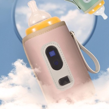 ПОРТАТИВНЫЙ НАГРЕВАТЕЛЬ ДЛЯ БУТЫЛОК ДЛЯ USB, РОЗОВЫЙ