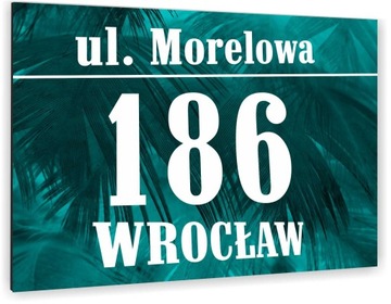 Tabliczka ADRESOWA ALUMINIOWA Tablica NUMER DOMU