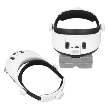 Lupa na głowę Ładowalne okulary powiększające LED z 5 szt. Okularów do