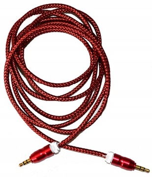 Kabelek audio minijack minijack 2m Gdynia czerwo