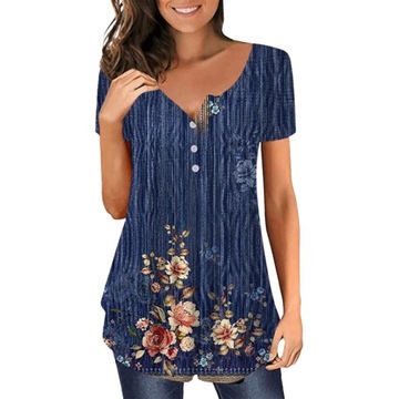 Koszula z pasami Top Casual z kołnierzykiem na guz