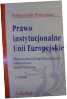 Prawo instytucjonalne Unii Europejskiej -