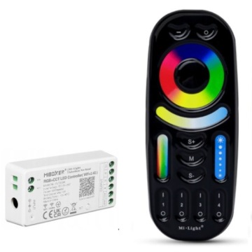 НАБОР ЛЕНТЫ 10 м 600 x LED 5050 RGB + CCT БЕЛАЯ MI LIGHT ZONE ЧЕРНАЯ